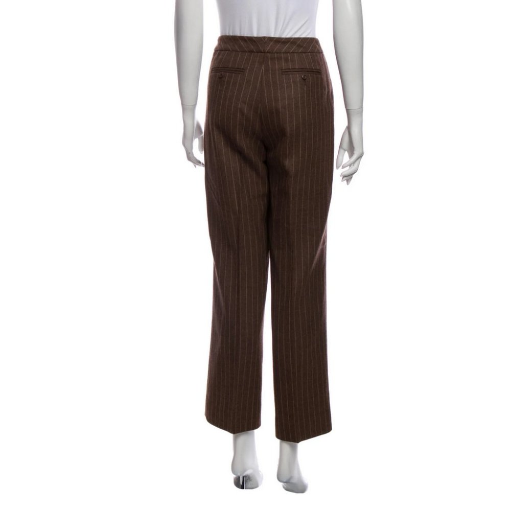 Pendleton Brown Striped 100% Virgin Wool Trousers - image 5